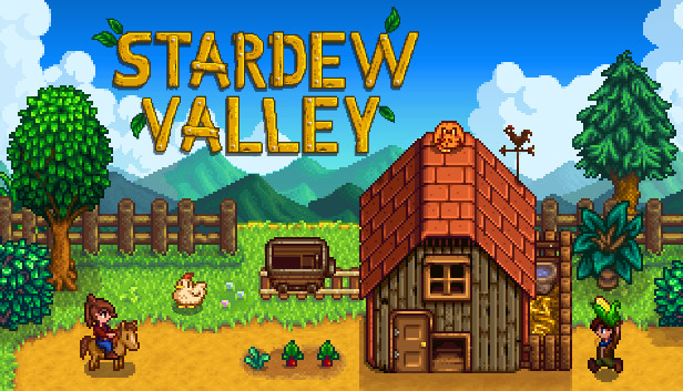 Stardew Valley farm with crops and animals
